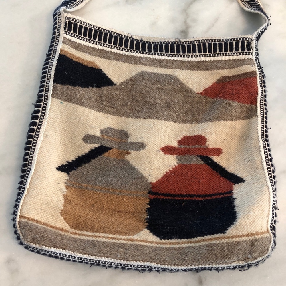 Real alpaca wool bag